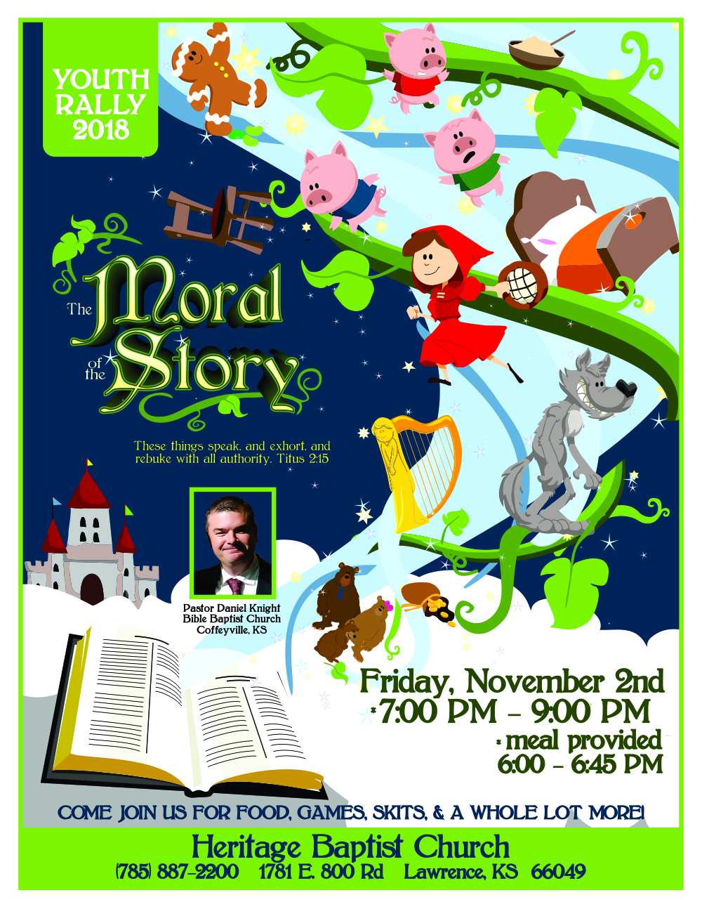 Youth Rally Flyer 2018 - The Moral of the Story Youth Rally Flyer 2018 - The Moral of the Story
