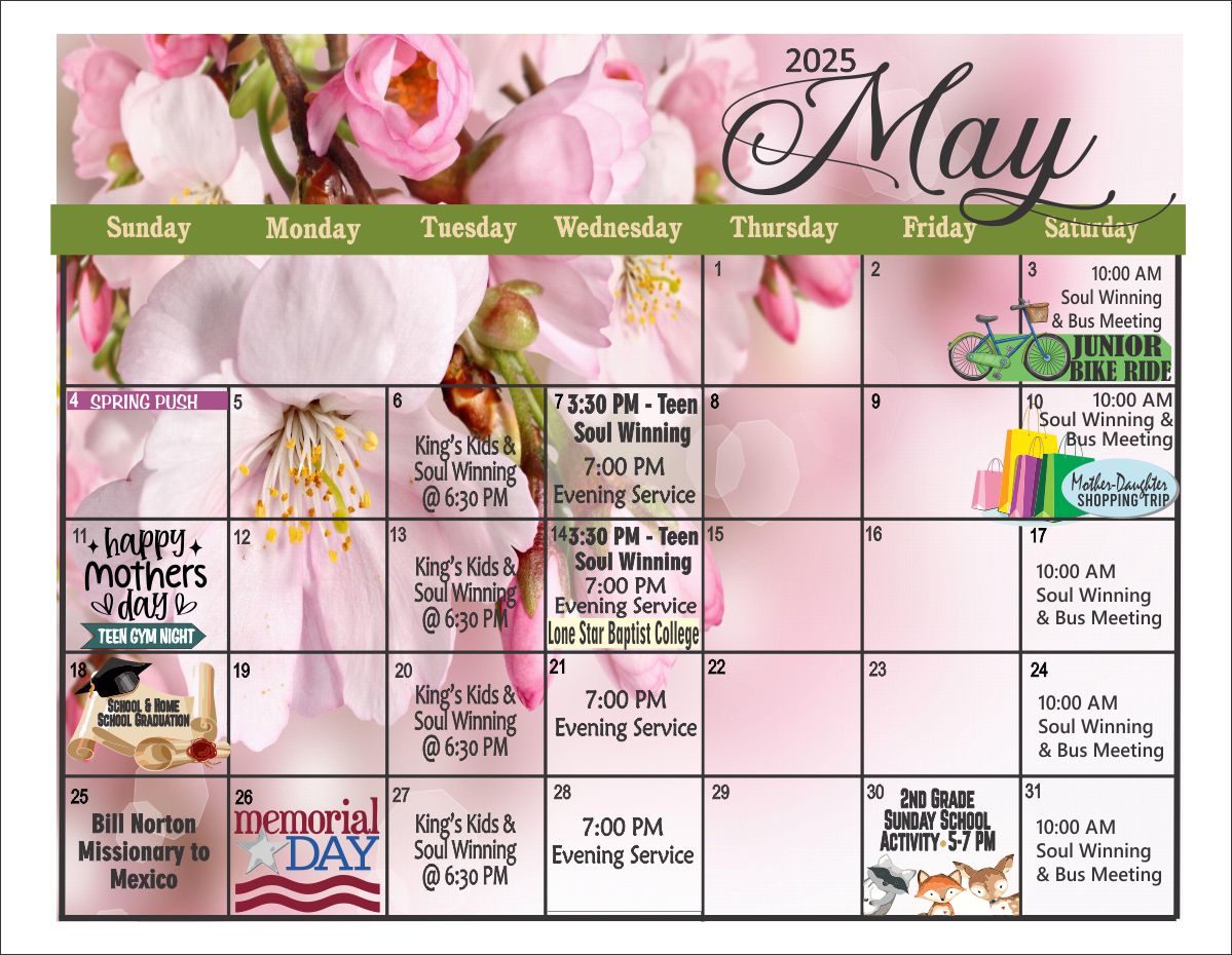 May Calendar