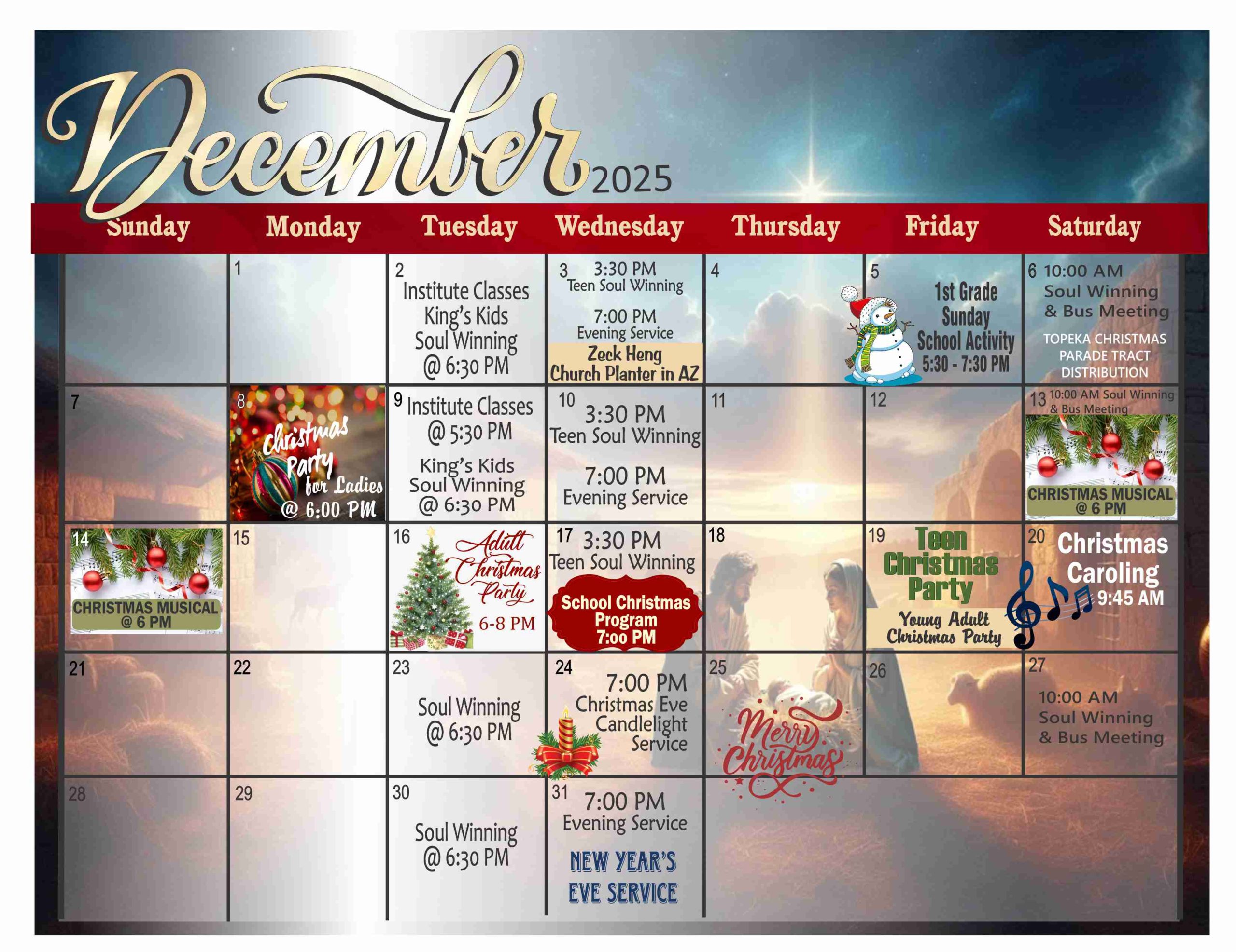 December calendar