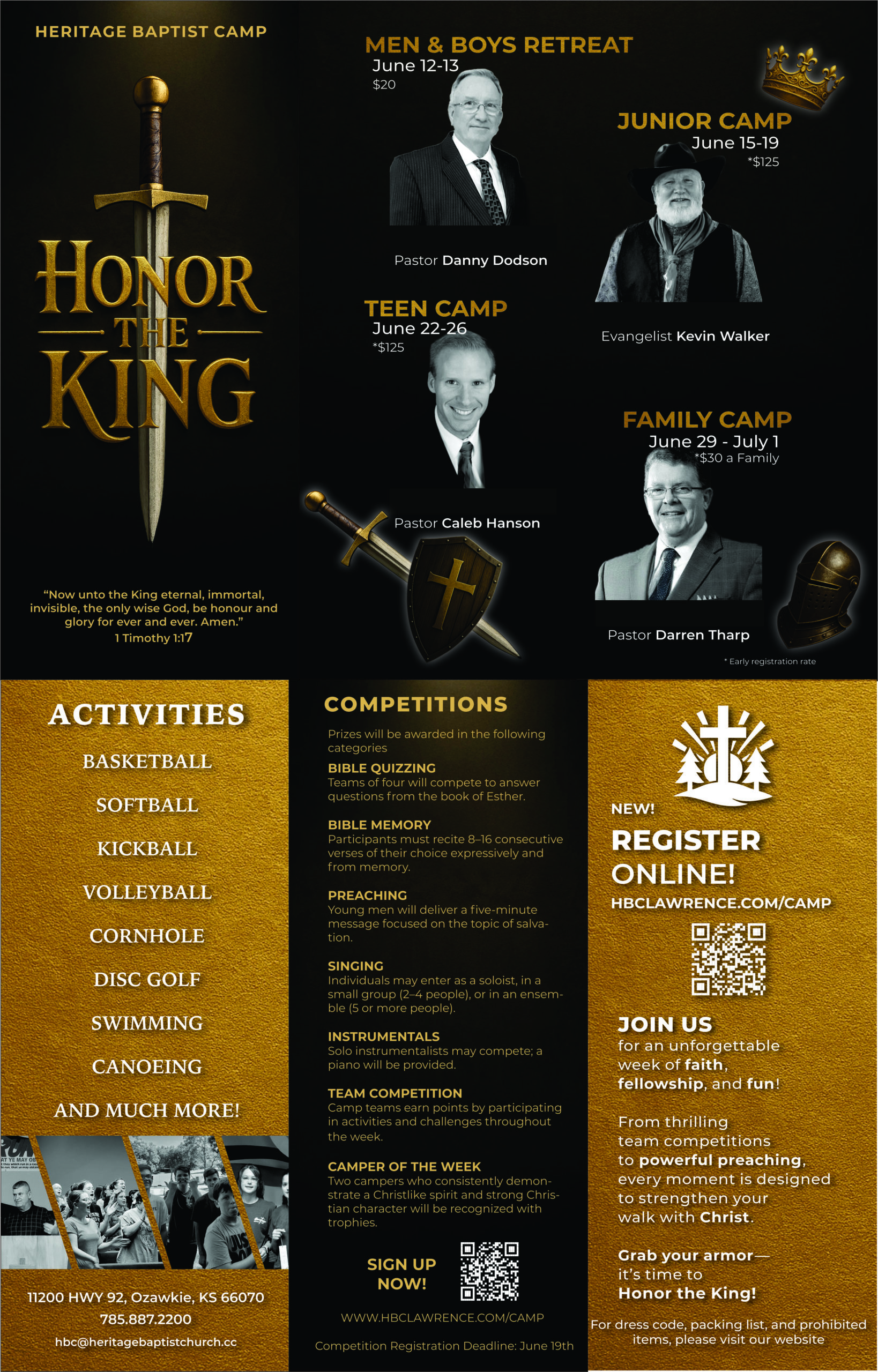 Camp brochure 2026 for Constant contact